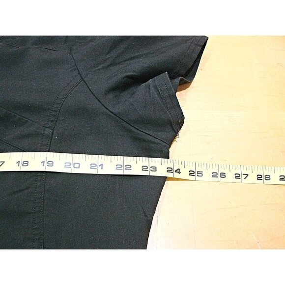 Lot 3 Scrub Tops V-Neck Wonderwink Expo Blue Black Multicolor Pockets Size Large - Picture 7 of 8